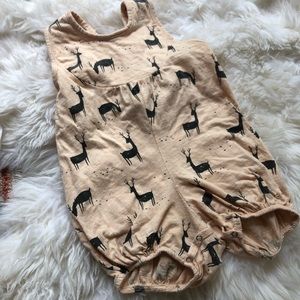 •RYLEE + CRU• 12-18 month peach deer playsuit.